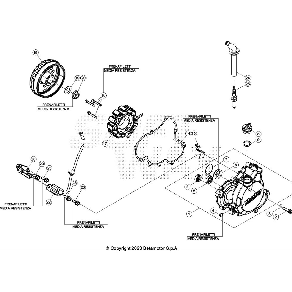 Beta RX450 24 Zündanlage Ersatzteile Beta RX450 24 Zündanlage Ersatzteile